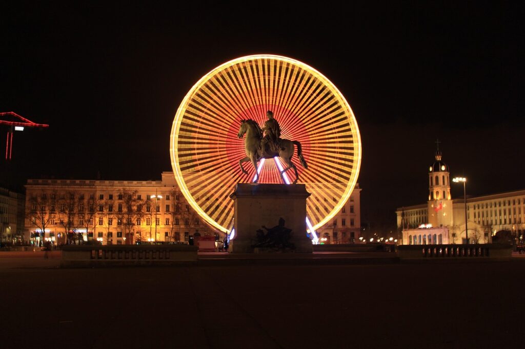 ferris wheel, wheel, place