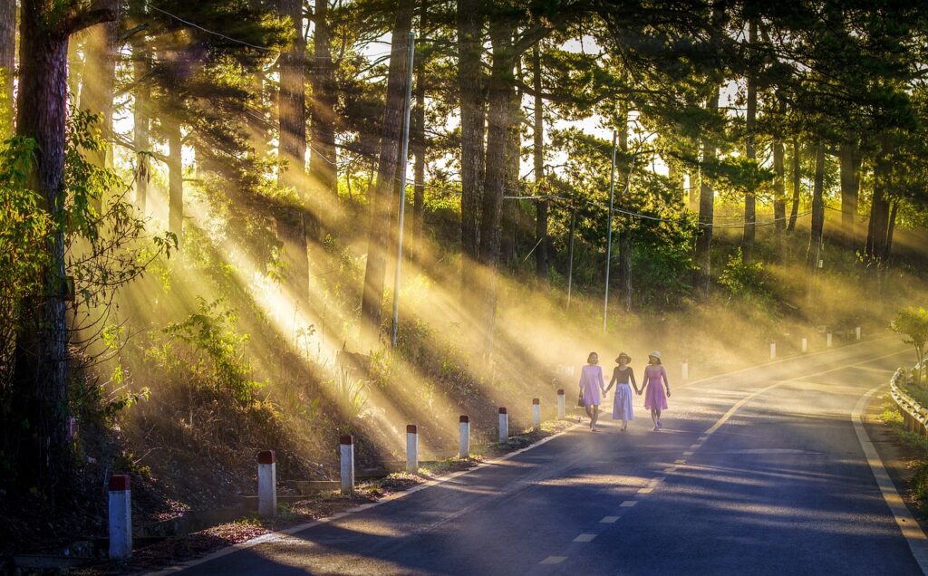 nature, friends, women