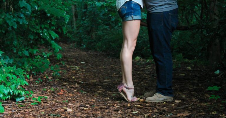 Man and Woman Standing Face to Face