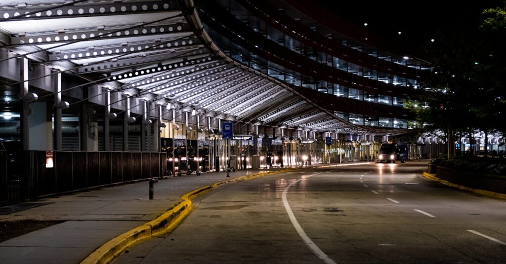 Photo of O'Hare Airport During Nighttime