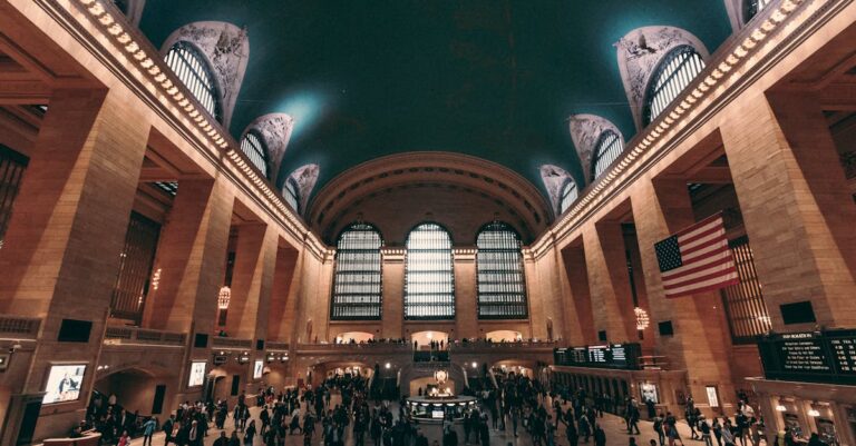 People in Grand Central Railway Station