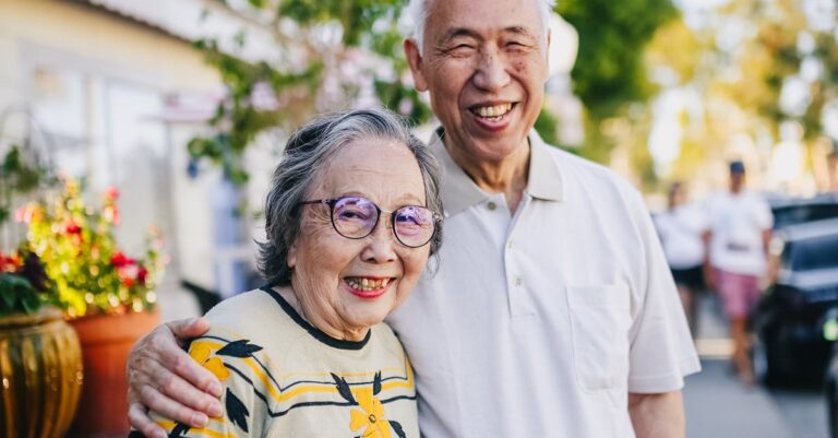 Portrait Of A Happy Elderly Couple