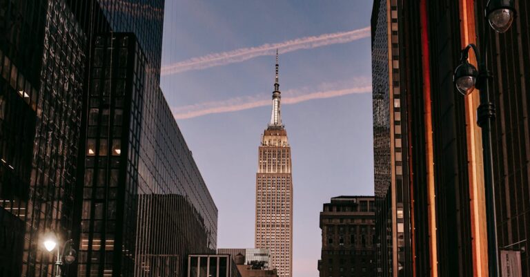 The Empire State Building in New York City