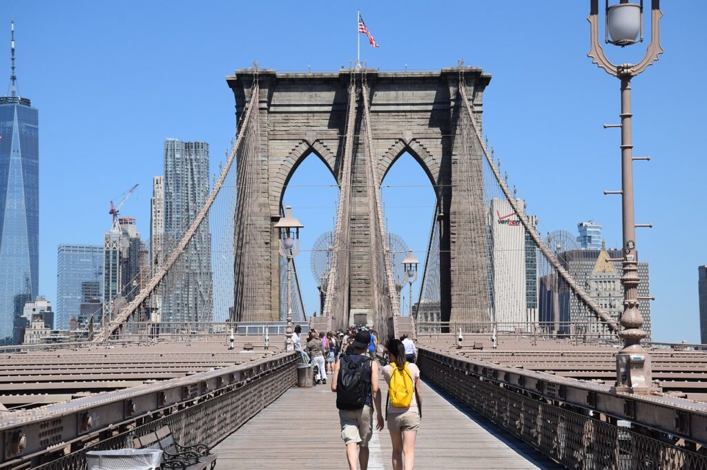 brooklyn bridge, in new york city, manhattan