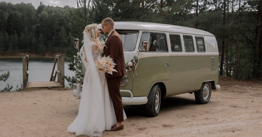 Newlywed Couple by Retro Volkswagen