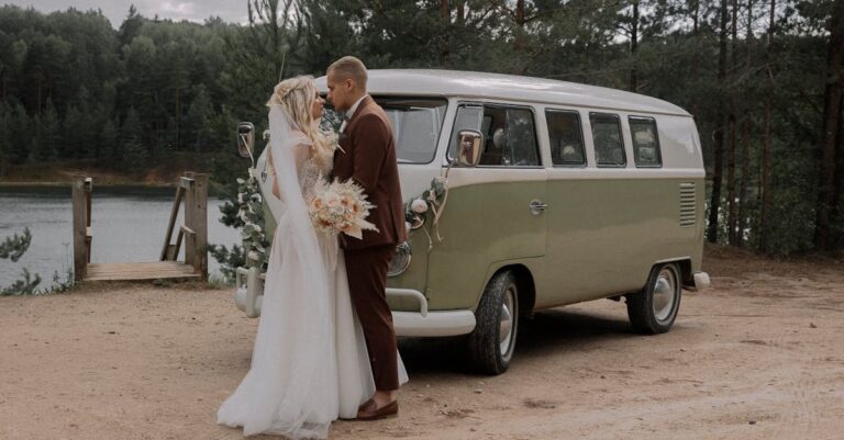 Newlywed Couple by Retro Volkswagen