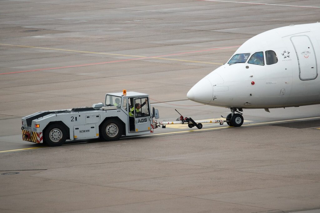 plane, vehicle, push