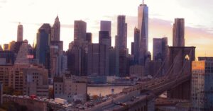 Q. How long does it take to travel from Manhattan to EWR?