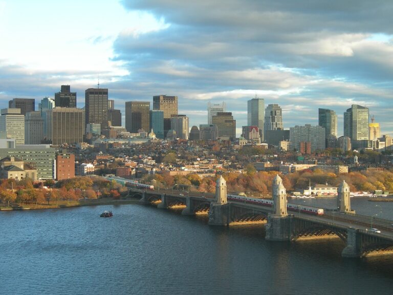 skyline, boston, city