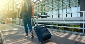LaGuardia Airport to JFK shuttle curbside scene