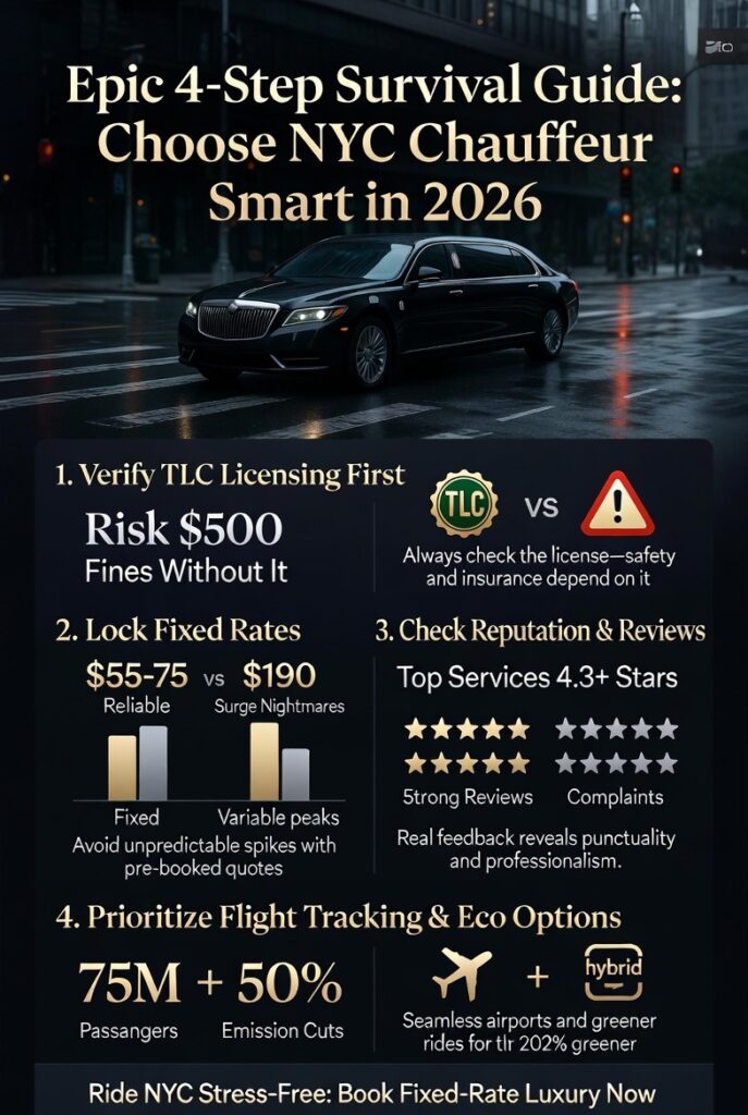 NYC Chauffeur Service Reviews 2026: Navigating Luxury Rides Through Gridlock Hell 3 Infographic nyc chauffeur service reviews 2026