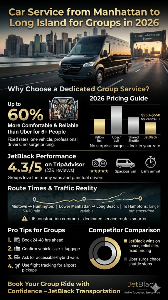 Car Service From Manhattan To Long Island For Groups