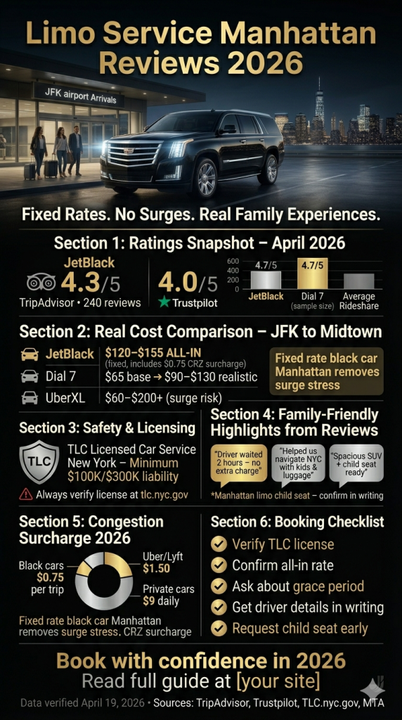 Limo Service Manhattan Reviews 2026 Infographic