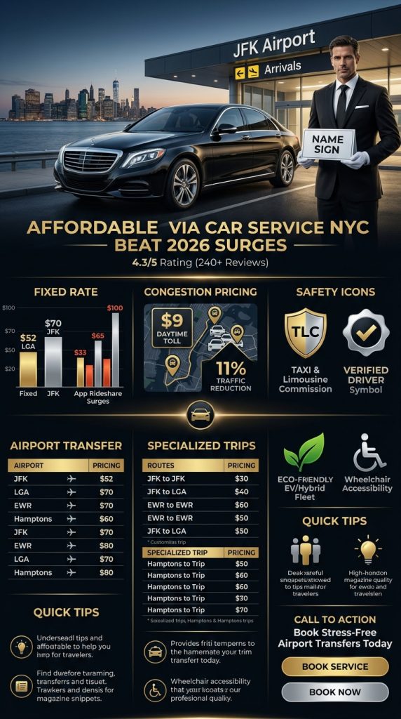 : How Affordable Via Car Service Nyc Saves Money Under 2026 Congestion Pricing