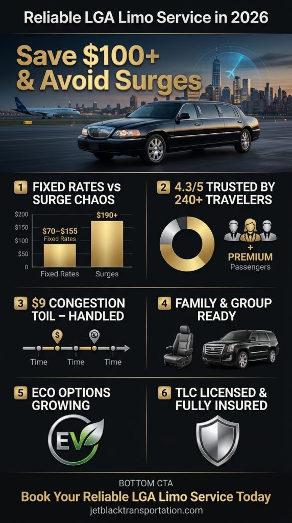  Infographic Comparing Costs For Reliable Lga Limo Service Vs Ride-Share 2026