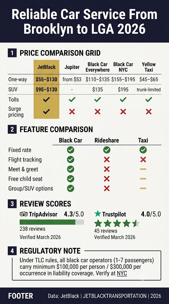 Infographic Reliable Car Service From Brooklyn To Lga