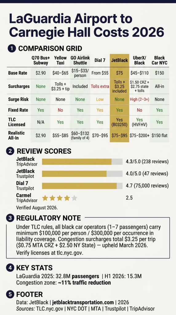 LaGuardia Airport to Carnegie Hall: 5 Honest Facts for 2026 3 LaGuardia Airport to Carnegie Hall: 5 Honest Facts for 2026 1